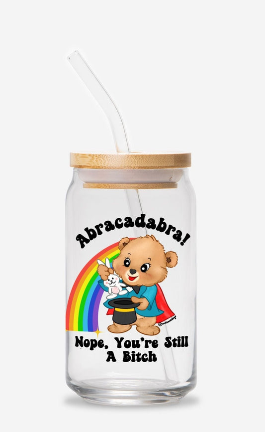Abracadabra Nope You're Still A Witch Glass Can 16oz