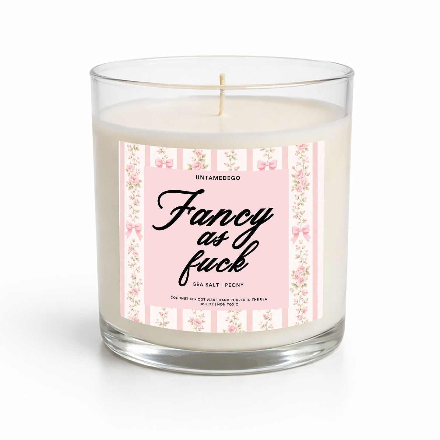 Fancy As Heck Glass Candle