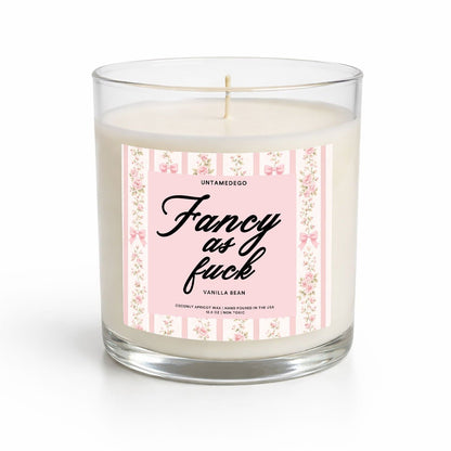 Fancy As Heck Glass Candle