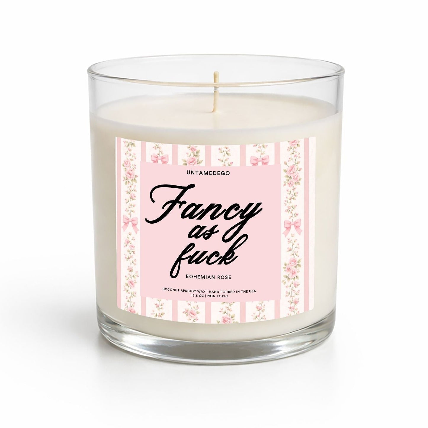 Fancy As Heck Glass Candle