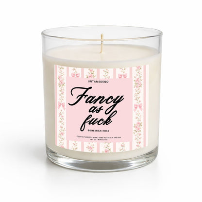 Fancy As Heck Glass Candle